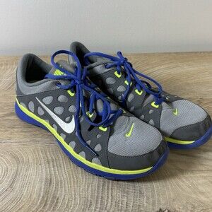 Nike Flex Supreme TR Women Sz 11 Training Running Athletic Shoes Gray/Yellow